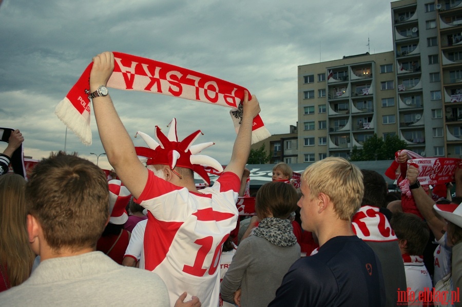 Mecz Polska-Czechy w Elblskiej Stefie Kibica (16.06.2012), fot. 3