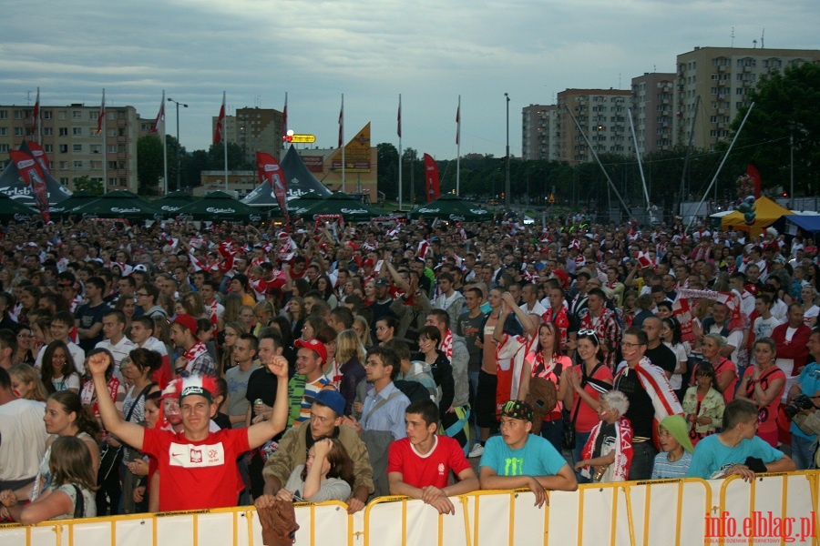 Mecz Polska-Czechy w Elblskiej Stefie Kibica (16.06.2012), fot. 10