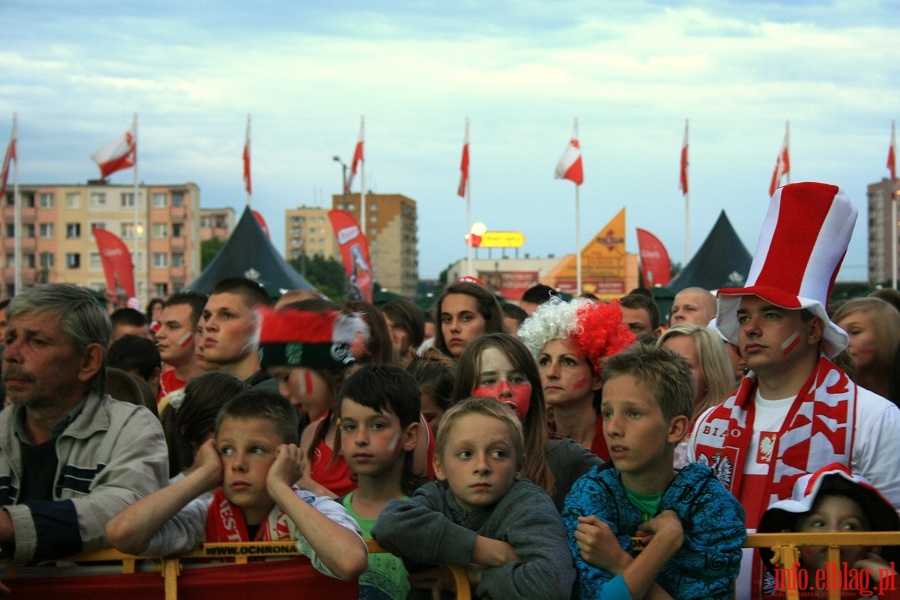 Mecz Polska-Czechy w Elbląskiej Stefie Kibica (16.06.2012), fot. 19