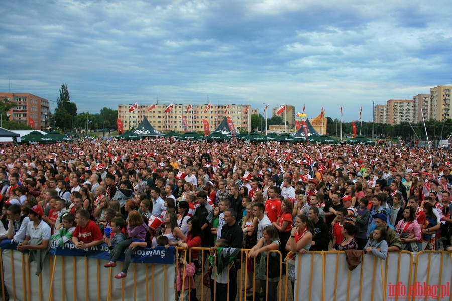 Mecz Polska-Czechy w Elblskiej Stefie Kibica (16.06.2012), fot. 21