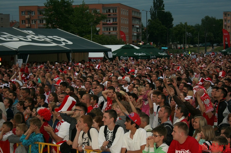 Mecz Polska-Czechy w Elbląskiej Stefie Kibica (16.06.2012), fot. 24