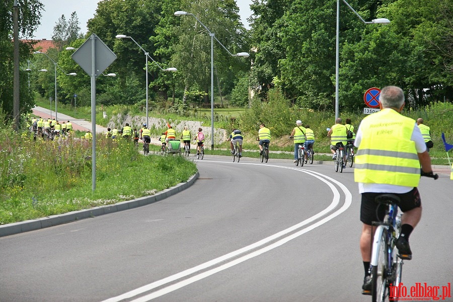 Drugi przejazd rowerowy prezydenta Grzegorza Nowaczyka i elblan, fot. 22