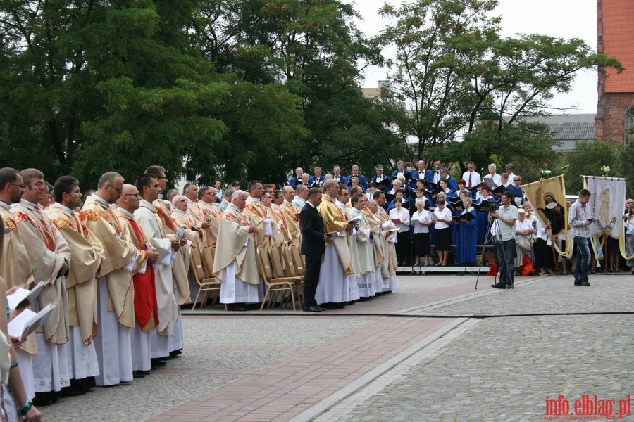 Pożegnanie kopii jasnogórskiego obrazu Matki Boskiej w cudownej ikonie Nawiedzenia w Diecezji Elbląskiej, fot. 41