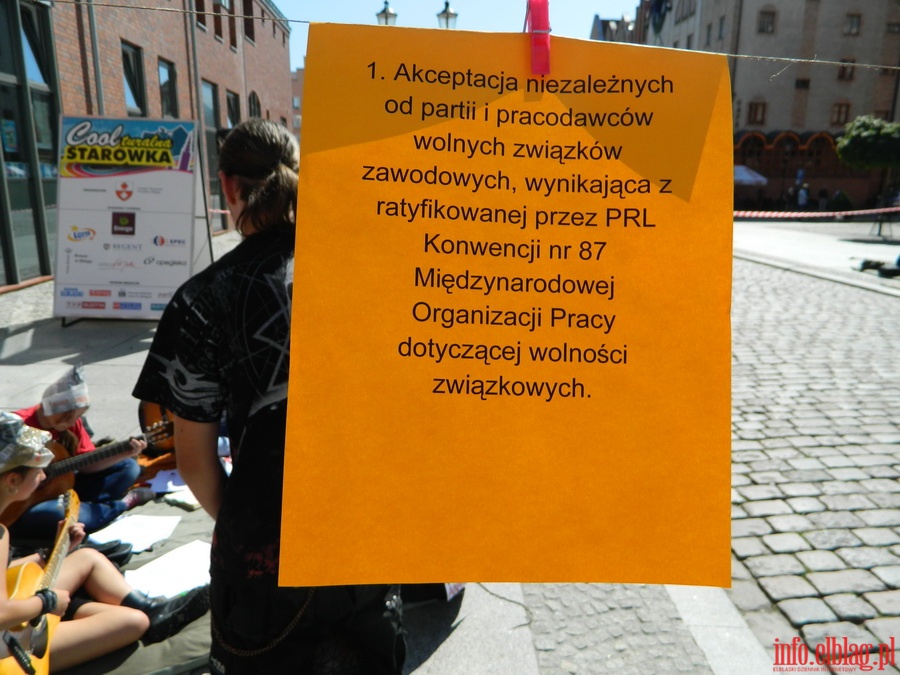 Strajk okupacyjny przed Ratuszem Staromiejskim, fot. 15
