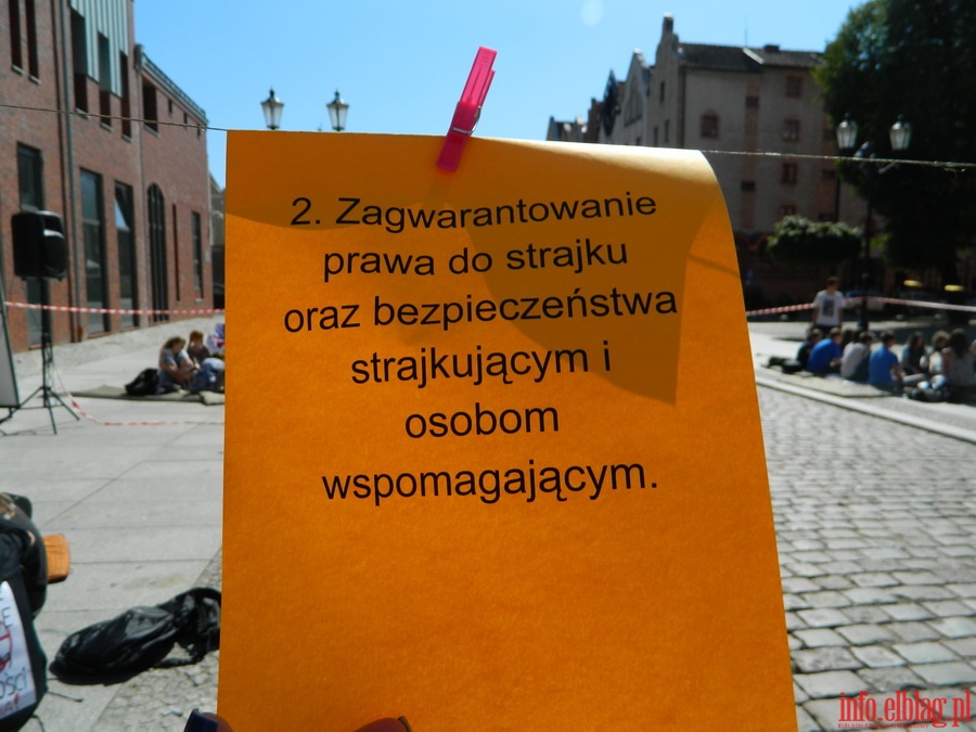 Strajk okupacyjny przed Ratuszem Staromiejskim, fot. 16