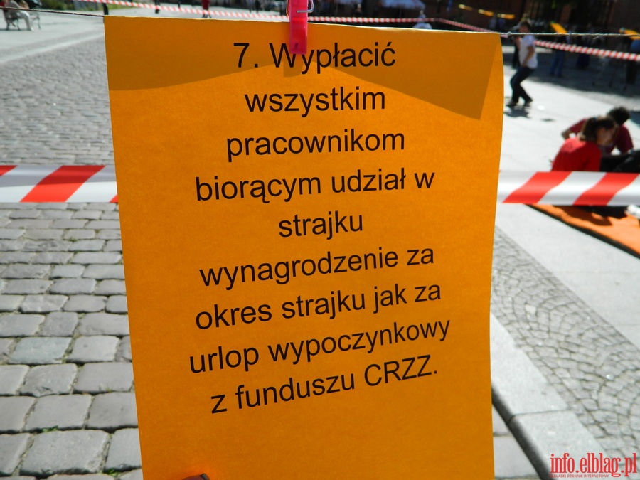 Strajk okupacyjny przed Ratuszem Staromiejskim, fot. 21