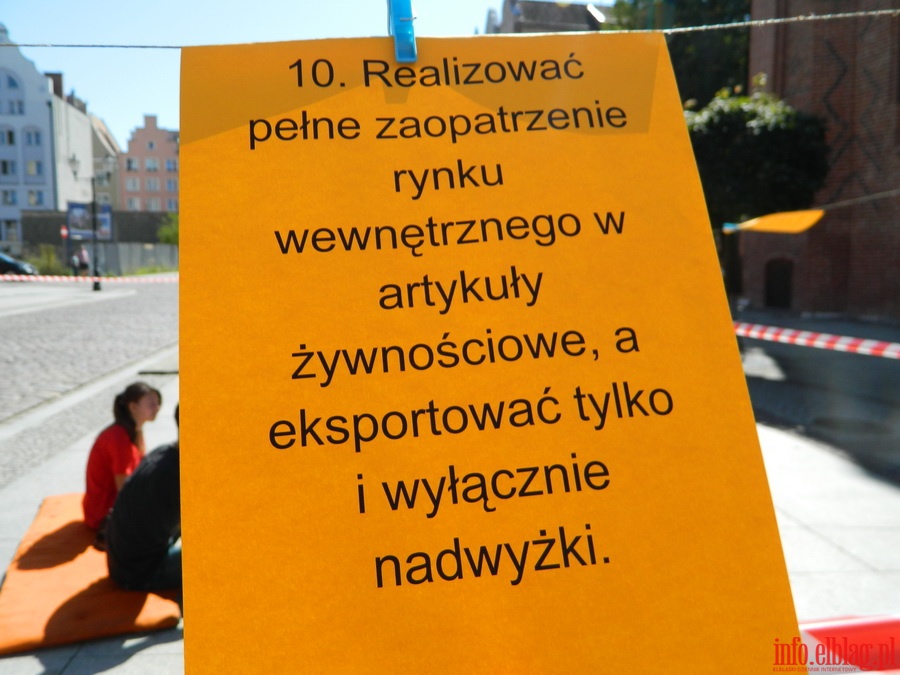 Strajk okupacyjny przed Ratuszem Staromiejskim, fot. 24