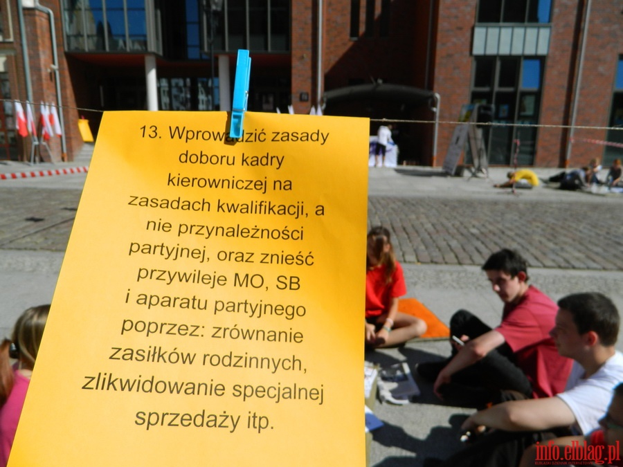 Strajk okupacyjny przed Ratuszem Staromiejskim, fot. 28