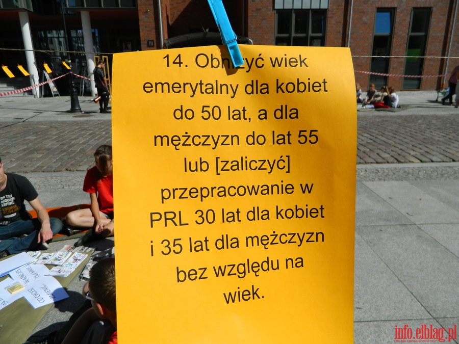 Strajk okupacyjny przed Ratuszem Staromiejskim, fot. 30