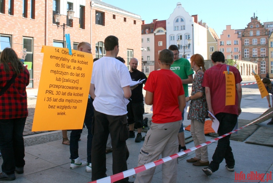 Strajk okupacyjny elblskiego ratusza , fot. 16