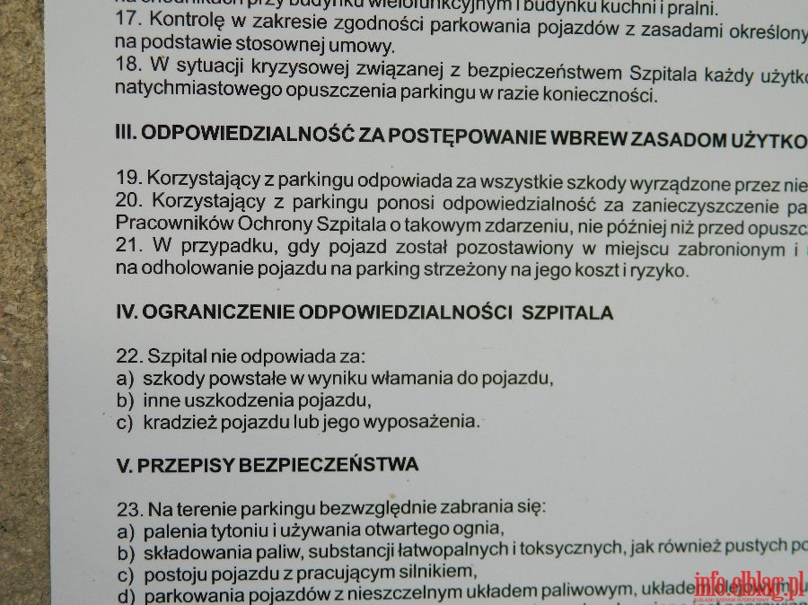 Patny parking przy Szpitalu Wojewdzkim, fot. 1