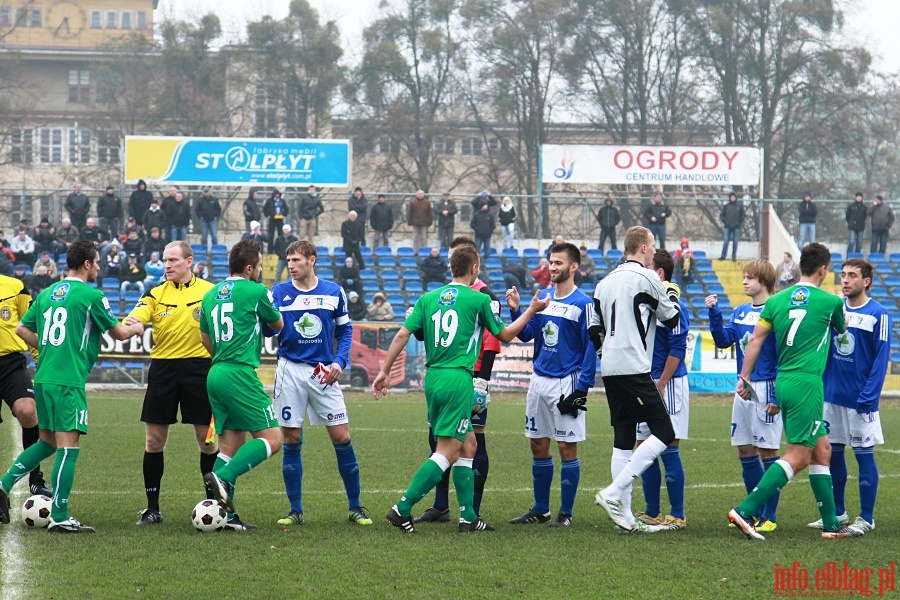 II liga: Olimpia Elblg - Pelikan owicz 1:1, fot. 4