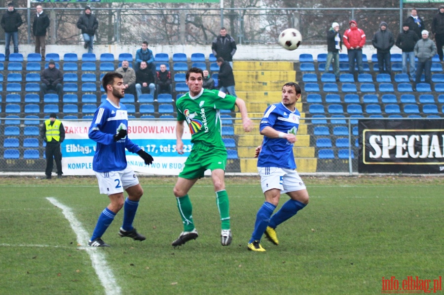 II liga: Olimpia Elblg - Pelikan owicz 1:1, fot. 10