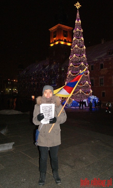 Manifestacja w Warszawie w obronie Tybetu, fot. 3