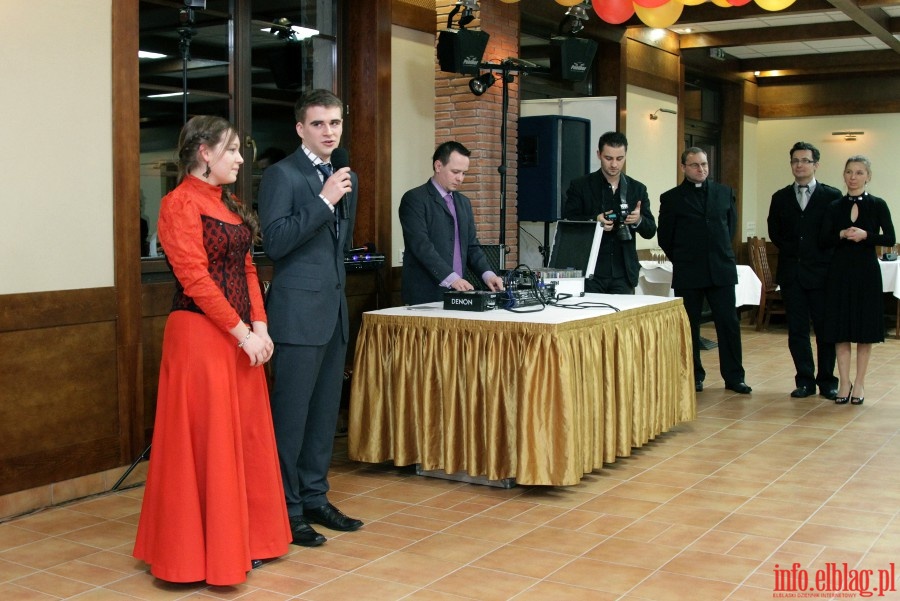 Studniówka Publicznego Liceum Ogólnokształcącego Zakonu Pijarów im. św. Mikołaja w Elblągu - 17.01.2013, fot. 7