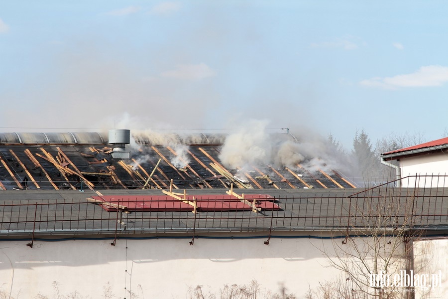 Poar hali magazynowej w Gronowie Grnym (27.03.2013r.), fot. 6