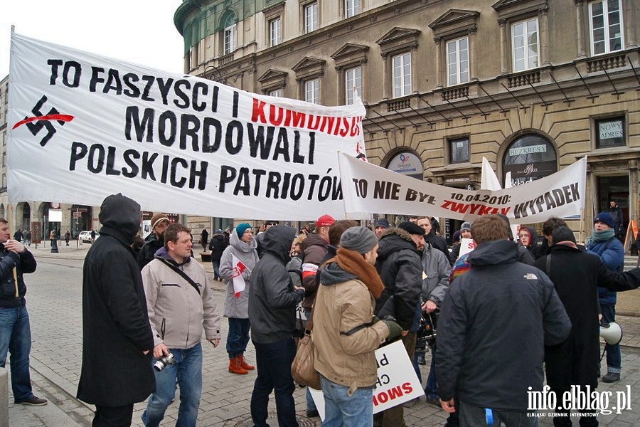 Warszawskie obchody upamitniajce trzeci rocznic katastrofy smoleskiej , fot. 1