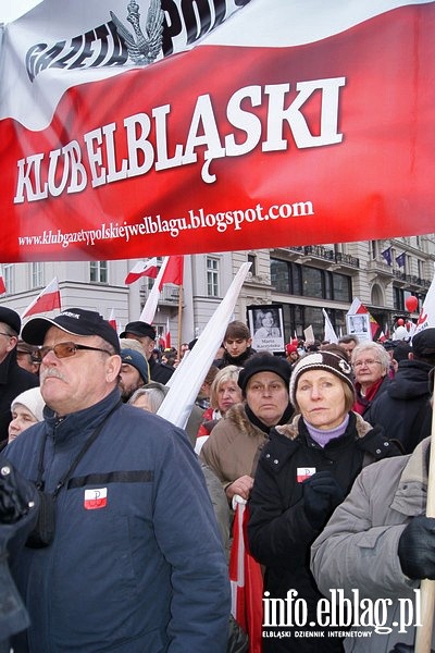 Warszawskie obchody upamiętniające trzecią rocznicę katastrofy smoleńskiej , fot. 31