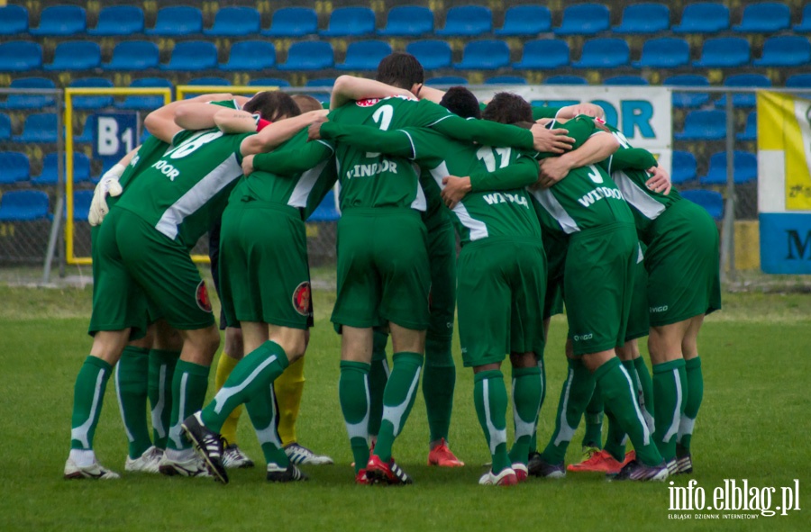 II liga: Olimpia Elblg - Radomiak Radom 1:0, fot. 8