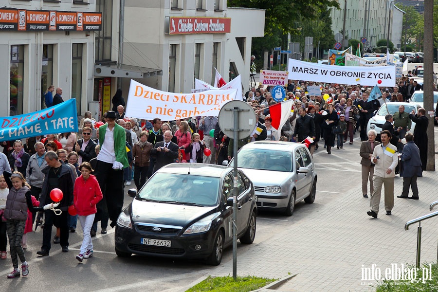 III Marsz dla ycia i rodziny w Elblgu - maj 2013, fot. 2