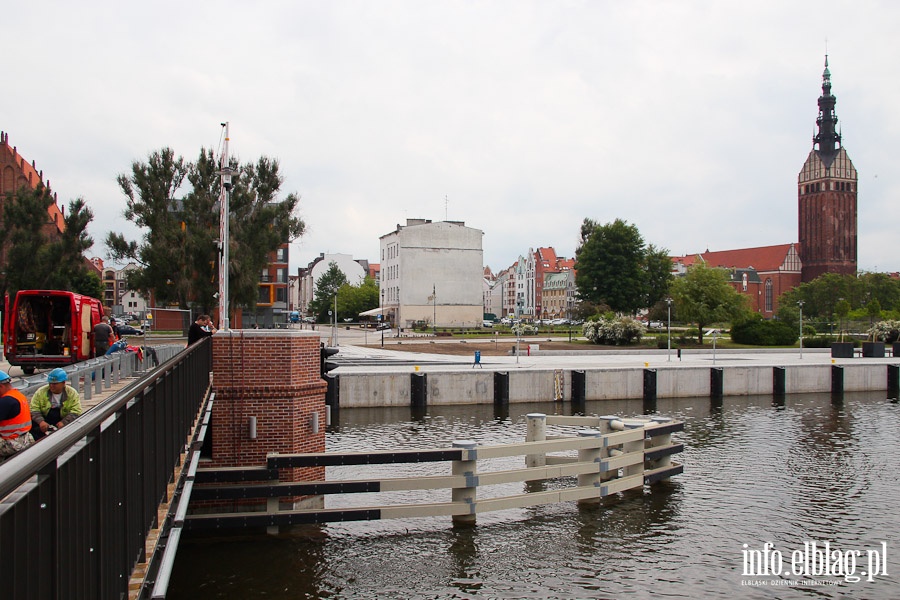 Przebudowa wschodniego nabrzea rzeki Elblg - maj 2013r., fot. 7