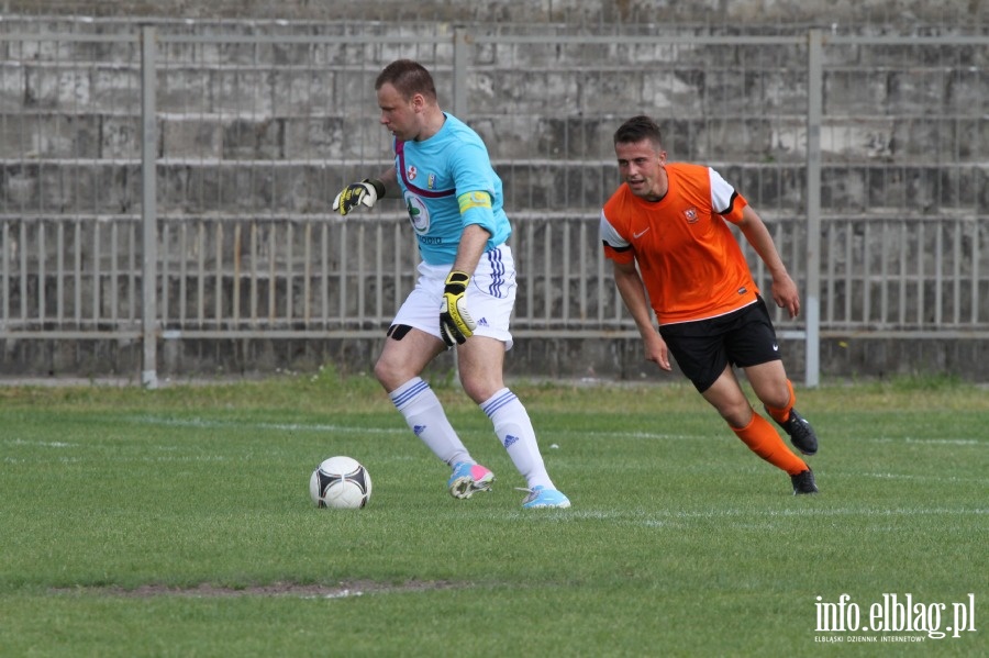 II liga: Concordia Elbląg - Olimpia Elbląg 0:1, fot. 24