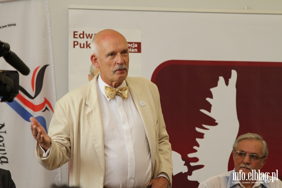 Do Elblga przyjecha Janusz Korwin- Mikke, fot. 6