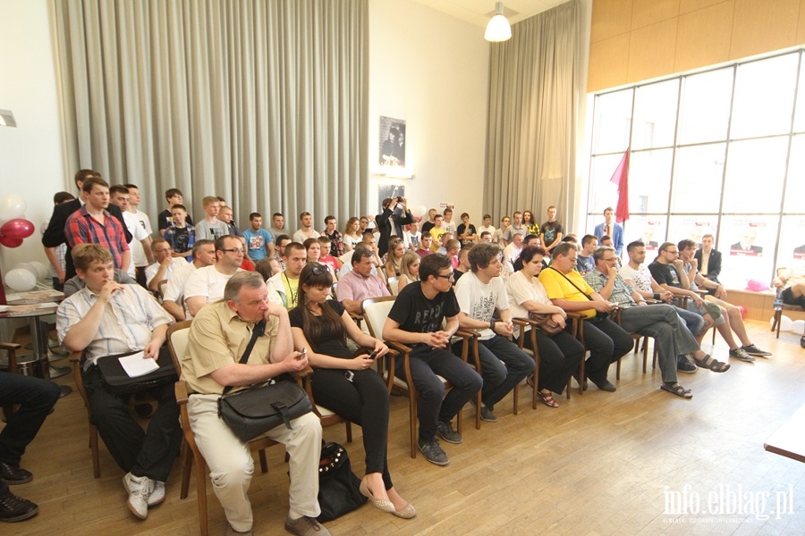 Do Elbląga przyjechał Janusz Korwin- Mikke, fot. 14