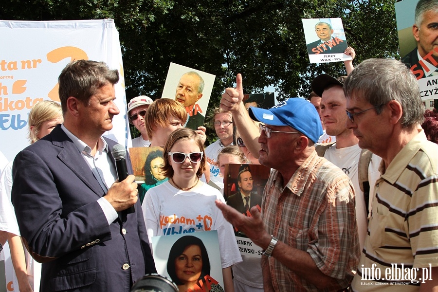 Janusz Palikot w odezwie do elblan, fot. 9