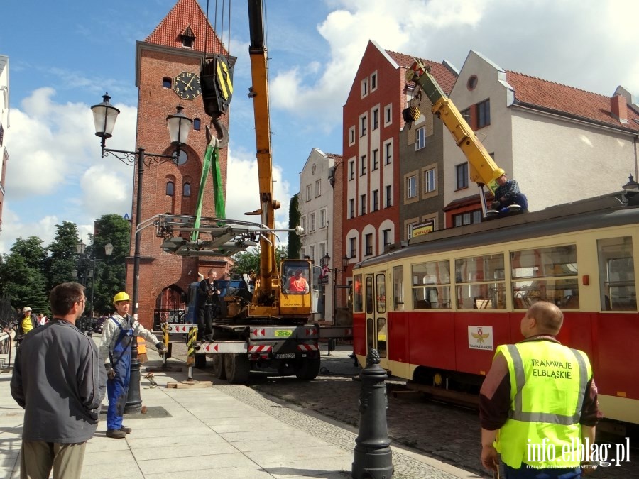 Zabytkowy tramwaj ponownie stan na elblskiej starwce, fot. 20