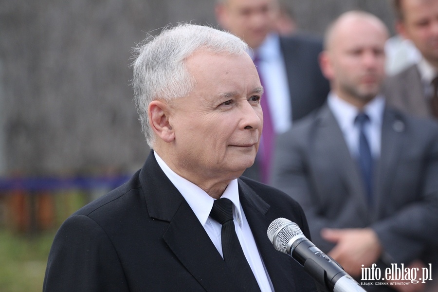 Konferencja prasowa i spotkanie z Elblążanami z udziałem Jarosława Kaczyńskiego, fot. 6