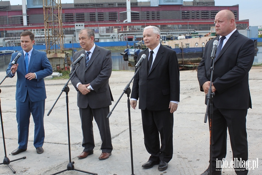 Konferencja prasowa i spotkanie z Elblanami z udziaem Jarosawa Kaczyskiego, fot. 8