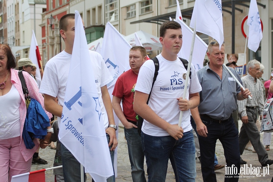 Konferencja prasowa i spotkanie z Elblanami z udziaem Jarosawa Kaczyskiego, fot. 13