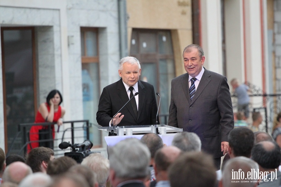 Konferencja prasowa i spotkanie z Elblanami z udziaem Jarosawa Kaczyskiego, fot. 20