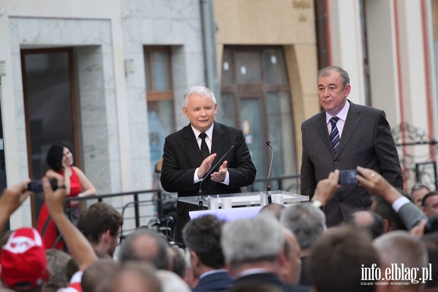 Konferencja prasowa i spotkanie z Elblanami z udziaem Jarosawa Kaczyskiego, fot. 22