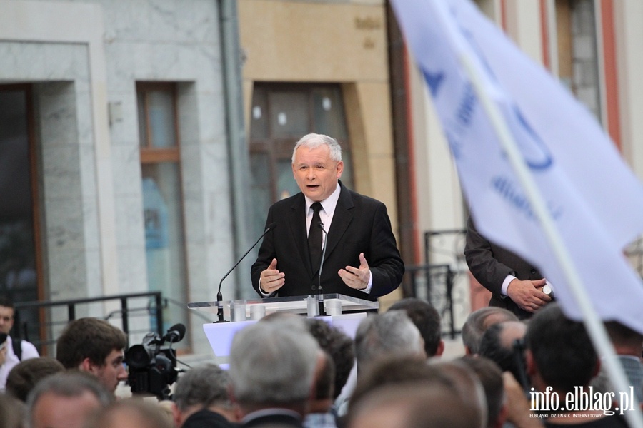 Konferencja prasowa i spotkanie z Elblanami z udziaem Jarosawa Kaczyskiego, fot. 23