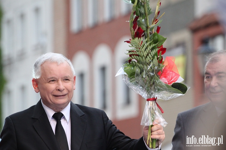 Konferencja prasowa i spotkanie z Elblanami z udziaem Jarosawa Kaczyskiego, fot. 24