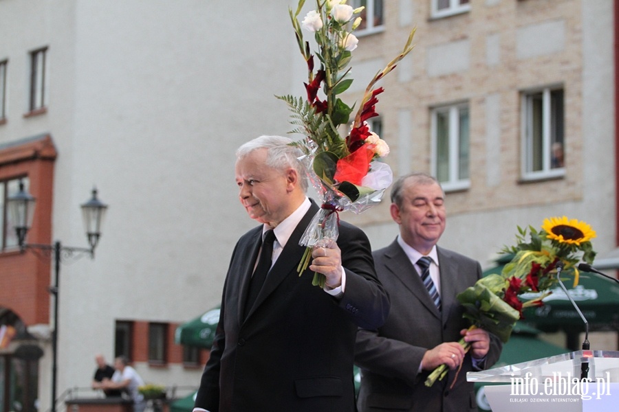 Konferencja prasowa i spotkanie z Elblanami z udziaem Jarosawa Kaczyskiego, fot. 25