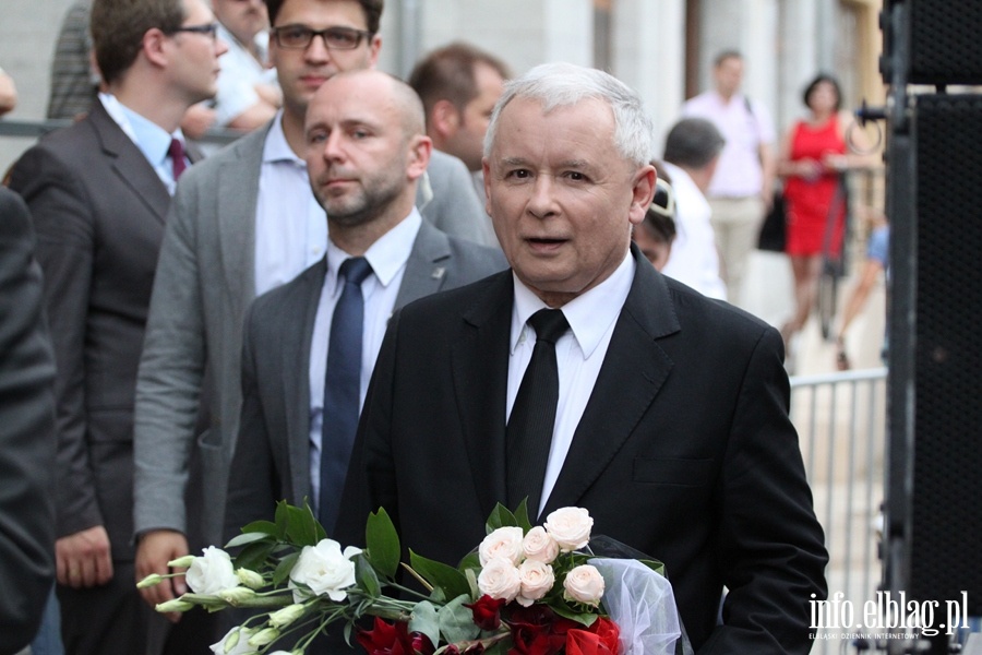 Konferencja prasowa i spotkanie z Elblążanami z udziałem Jarosława Kaczyńskiego, fot. 26