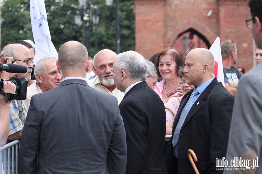 Konferencja prasowa i spotkanie z Elblanami z udziaem Jarosawa Kaczyskiego, fot. 32