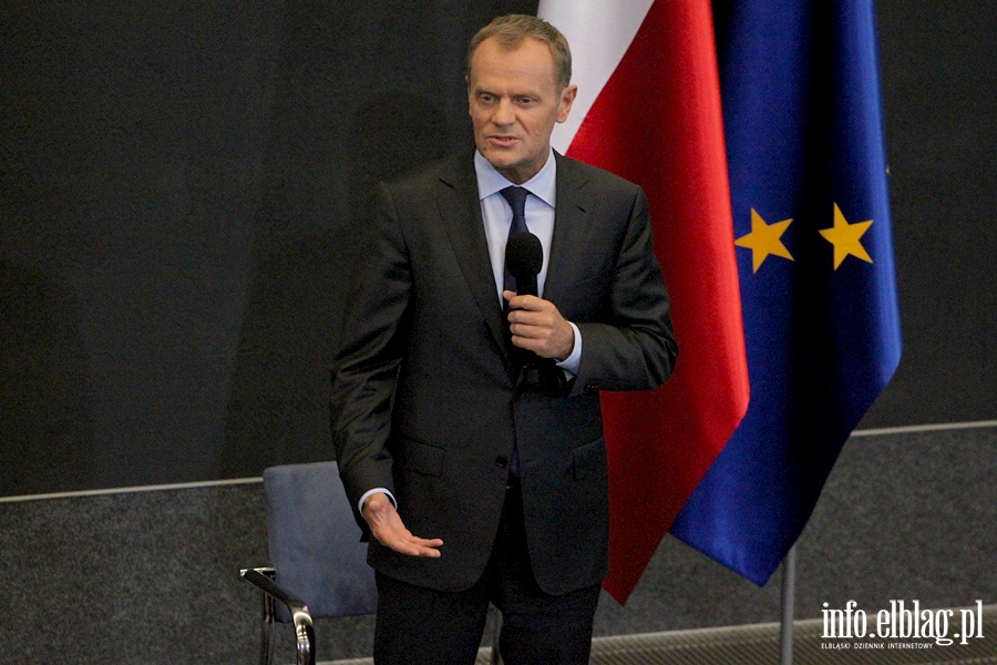 Tusk debatował z elblążanami, fot. 8
