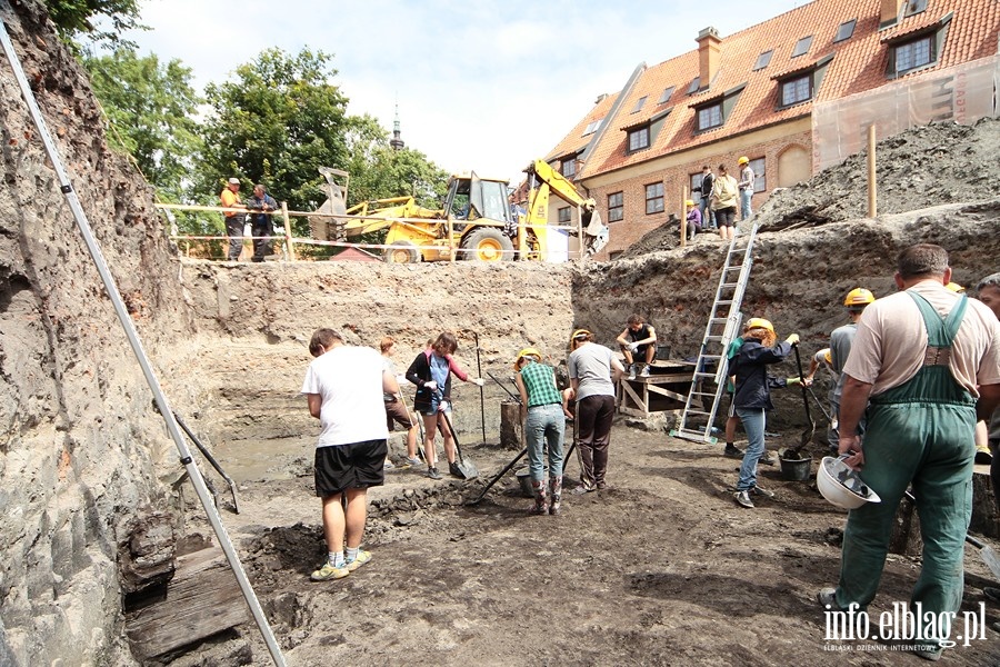 Wykopaliska na dziedzicu elblskiego Muzeum Archeologiczno-Historycznego, fot. 12