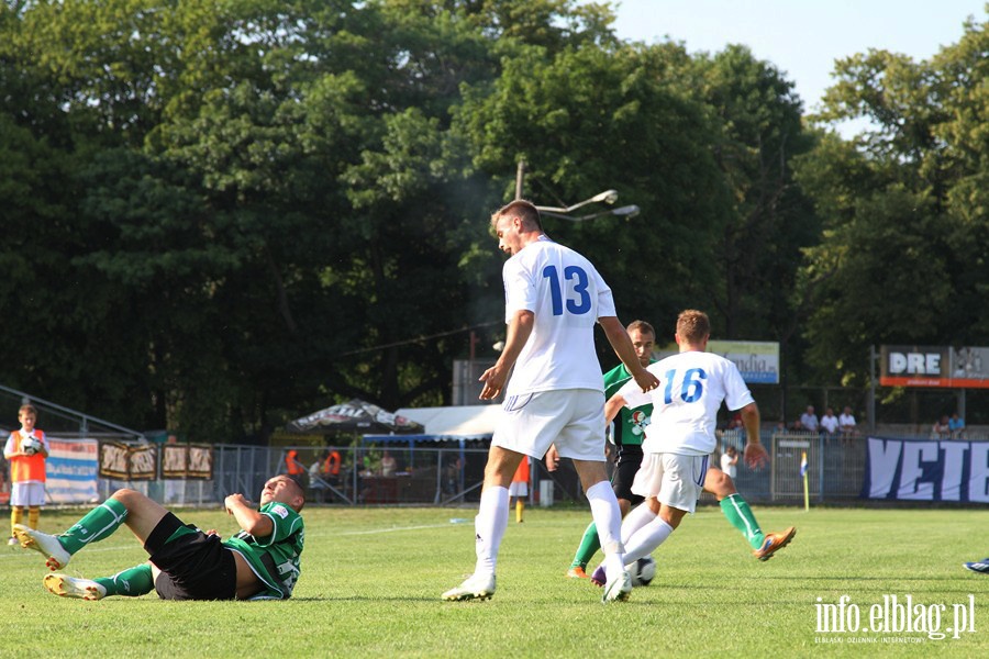 II liga: Olimpia Elbląg - Pelikan Łowicz 1:1, fot. 3