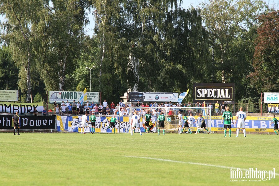 II liga: Olimpia Elbląg - Pelikan Łowicz 1:1, fot. 4