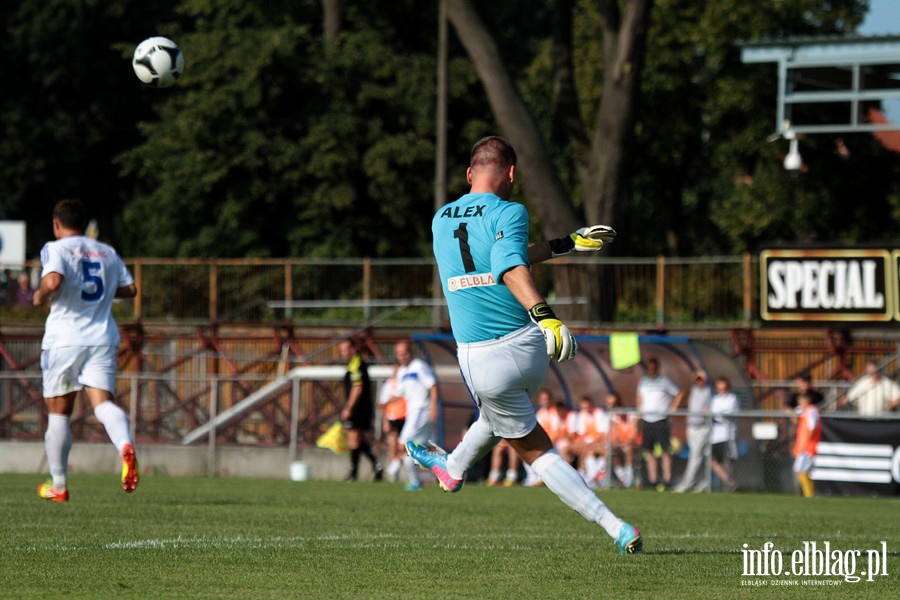 II liga: Olimpia Elblg - Pelikan owicz 1:1, fot. 11