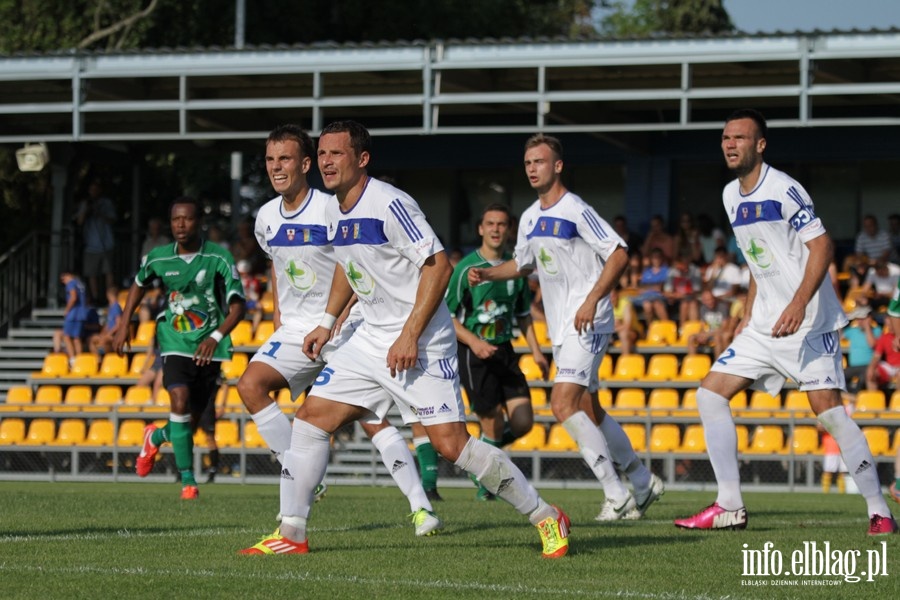 II liga: Olimpia Elbląg - Pelikan Łowicz 1:1, fot. 16