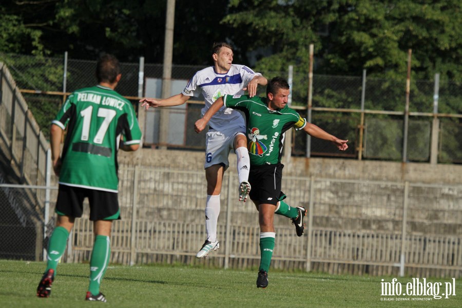 II liga: Olimpia Elblg - Pelikan owicz 1:1, fot. 32