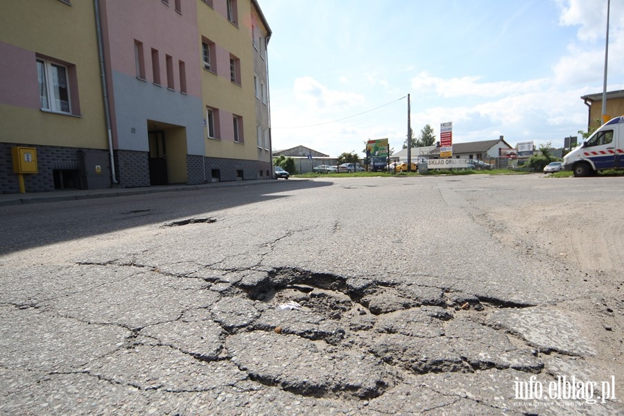 Stan elbląskich jezdni na dzień 13.08.2013 r., fot. 7