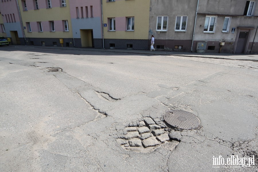 Stan elblskich jezdni na dzie 13.08.2013 r., fot. 9