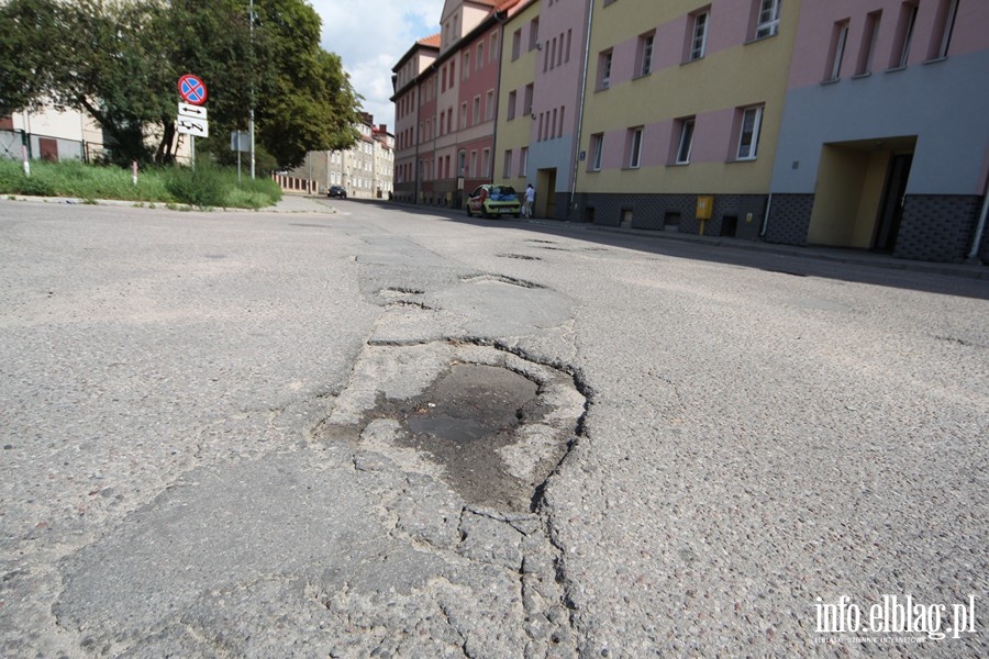 Stan elblskich jezdni na dzie 13.08.2013 r., fot. 11